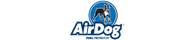 AirDog logo featuring a black dog inside a blue circle above the text 'AirDog'.